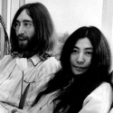 title="The Golden Year: 1969 John Lennon and Yoko Ono staged their 'bed-in' for peace during their honeymoon in Amsterdam. Photo credit: Gold radio"